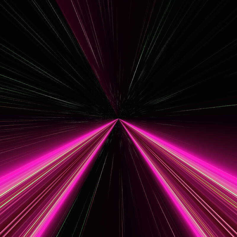 The black of the universe cuts in two the energy of space