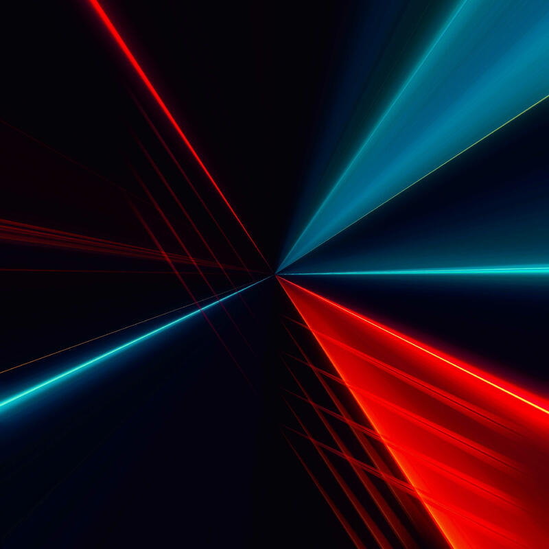 Laser projections in alien nightclub